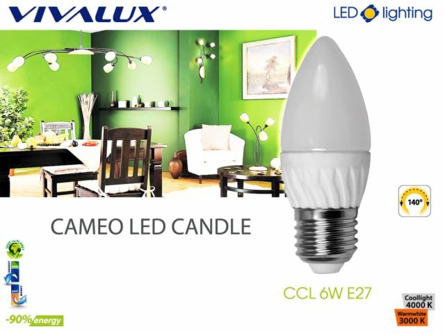 Нова LED лампа от серията CAMEO LED CANDLE в номенклатурата на VIVALUX