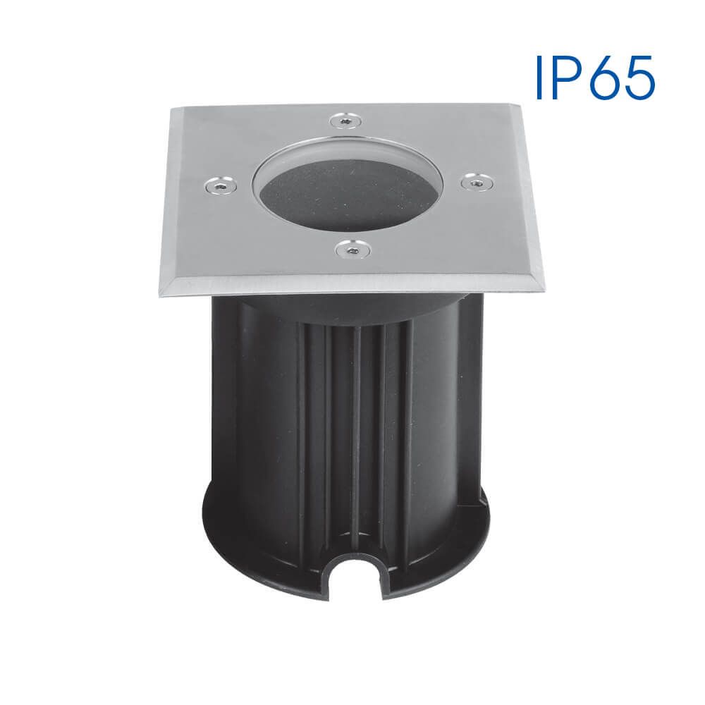 Осветително тяло за земя ORADEA/SQ ∙ 1 x GU10 ∙ никел мат ∙ IP65