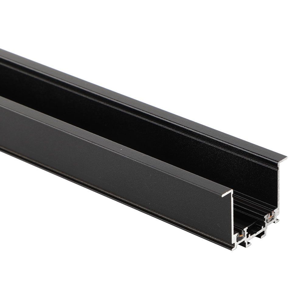 SLIM25 Релса за вграждане InTrack ∙ 2M ∙ Черен